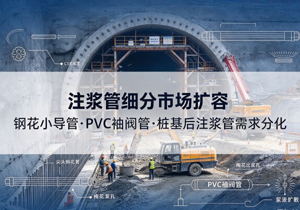宣州注浆管细分市场扩容，隧道钢花小导管、PVC 袖阀管、桩基后注浆管需求分化